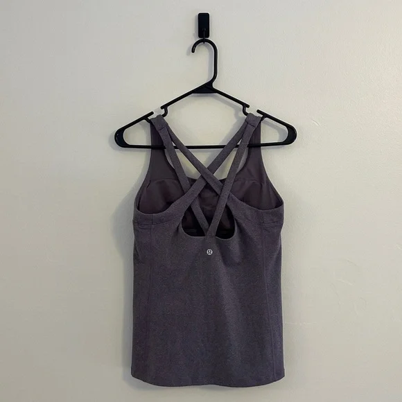 Lululemon Cross It Off Tank - 8 - Heathered Graphite Purple - Picture 8 of 12